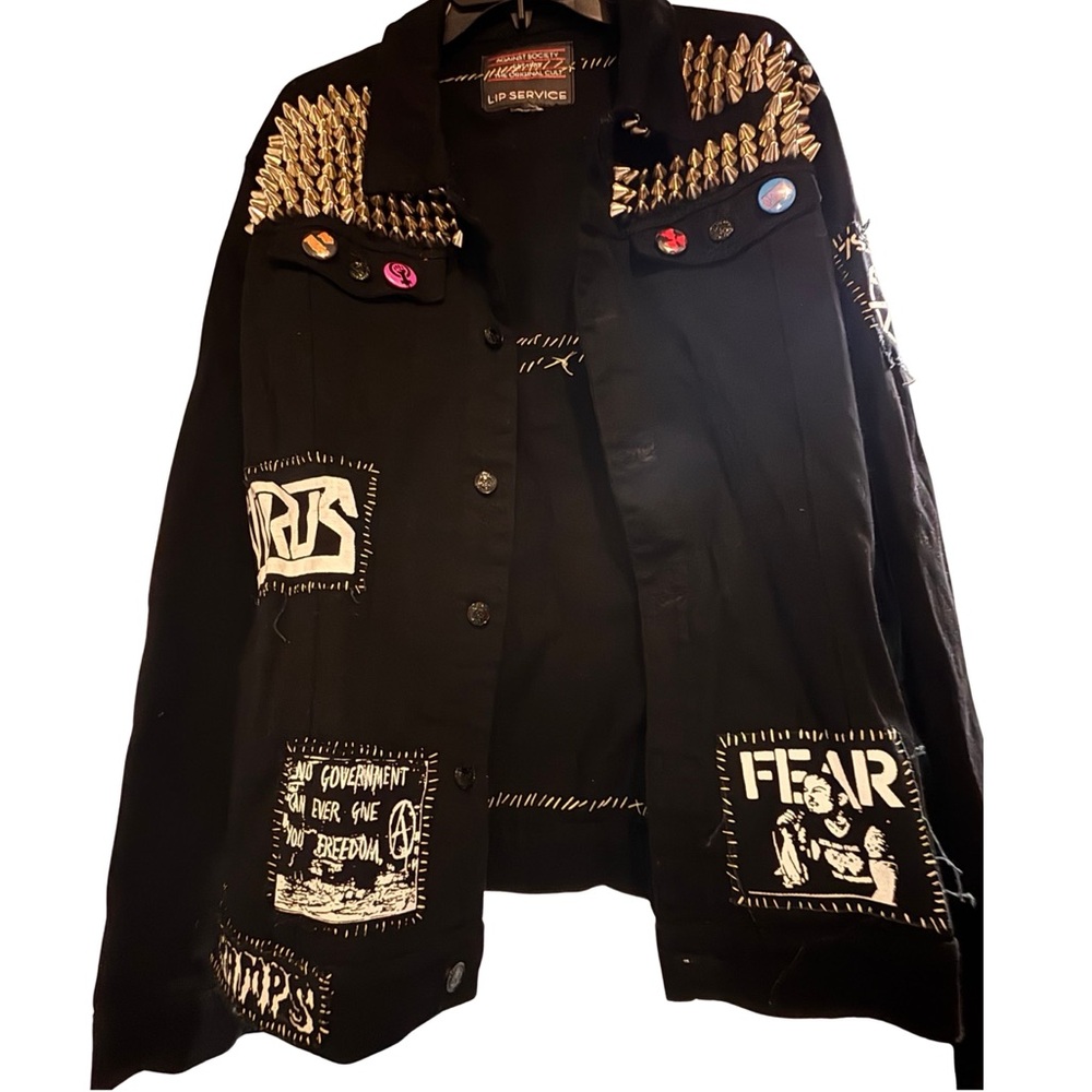Lip Service Black Jacket with Red Accents